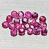 Natural Pinkish Red Ruby 1.32 Ct. 20 Pcs Round Shape 2.3 Mm Gemstones