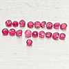 Natural Pinkish Red Ruby 0.59 Ct. 19 Pcs Round Shape Gemstones From Thailand Natural Pinkish Red Ruby 0.59 Ct. 19 Pcs Round Shape Gemstones From Thailand