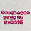 Natural Pinkish Red Ruby 0.59 Ct. 20 Pcs Round Shape Gemstones From Thailand Natural Pinkish Red Ruby 0.59 Ct. 20 Pcs Round Shape Gemstones From Thailand