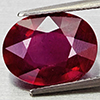 Natural Red Ruby 5.90 Ct. Oval Shape 12.4 x 9.5 Mm Gemstone From Madagascar