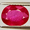 Natural Purplish Red Ruby 2.73 Ct. Oval Shape 9.2 x 7 Mm Gemstone From Madagascar