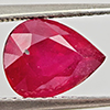 Natural Natural Purplish Red Ruby 2.29 Ct. Pear Shape 9 x 7 Mm Gemstone