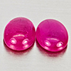 Natural Pink Red Jonson Ruby 0.98 Ct. 2 Pcs Oval Cabochon Shape 5.2 x 4.2 Mm Natural Pink Red Jonson Ruby 0.98 Ct. 2 Pcs Oval Cabochon Shape 5.2 x 4.2 Mm