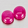 Natural Pink Red Jonson Ruby 0.93 Ct. 2 Pcs Oval Cabochon Shape 5.2 x 4.2 Mm Natural Pink Red Jonson Ruby 0.93 Ct. 2 Pcs Oval Cabochon Shape 5.2 x 4.2 Mm