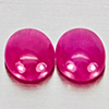 Natural Pink Red Jonson Ruby 0.94 Ct. 2 Pcs Oval Cabochon Shape 5.2 x 4.2 Mm Natural Pink Red Jonson Ruby 0.94 Ct. 2 Pcs Oval Cabochon Shape 5.2 x 4.2 Mm