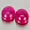 Natural Pink Red Jonson Ruby 1.30 Ct. 2 Pcs Oval Cabochon Shape 5.2 x 4.2 Mm Natural Pink Red Jonson Ruby 1.30 Ct. 2 Pcs Oval Cabochon Shape 5.2 x 4.2 Mm