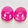 Natural Pink Red Jonson Ruby 1.25 Ct. 2 Pcs Oval Cabochon Shape 5.2 x 4.2 Mm Natural Pink Red Jonson Ruby 1.25 Ct. 2 Pcs Oval Cabochon Shape 5.2 x 4.2 Mm