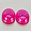 Natural Pink Red Jonson Ruby 1.02 Ct. 2 Pcs Oval Cabochon Shape 5.2 x 4.2 Mm Natural Pink Red Jonson Ruby 1.02 Ct. 2 Pcs Oval Cabochon Shape 5.2 x 4.2 Mm