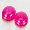 Natural Pink Red Jonson Ruby 1.07 Ct. 2 Pcs Oval Cabochon Shape 5.1 x 4.1 Mm