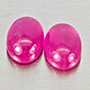 Natural Pink Red Jonson Ruby 1.39 Ct. 2 Pcs Oval Cabochon Shape 6.2 x 4.2 Mm