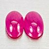 Natural Pink Red Jonson Ruby 0.71 Ct. 2 Pcs Oval Cabochon Shape 5 x 3 Mm Natural Pink Red Jonson Ruby 0.71 Ct. 2 Pcs Oval Cabochon Shape 5 x 3 Mm