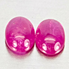 Natural Pink Red Jonson Ruby 1.28 Ct. 2 Pcs Oval Cabochon Shape 6.1 x 4.2 Mm Natural Pink Red Jonson Ruby 1.28 Ct. 2 Pcs Oval Cabochon Shape 6.1 x 4.2 Mm