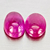 Natural Pink Red Jonson Ruby 1.28 Ct. 2 Pcs Oval Cabochon Shape 6.1 x 4.1 Mm Natural Pink Red Jonson Ruby 1.28 Ct. 2 Pcs Oval Cabochon Shape 6.1 x 4.1 Mm