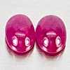Natural Pink Red Jonson Ruby 1.48 Ct. 2 Pcs Oval Cabochon Shape 6 x 4 Mm Natural Pink Red Jonson Ruby 1.48 Ct. 2 Pcs Oval Cabochon Shape 6 x 4 Mm