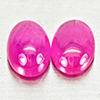 Natural Pink Red Jonson Ruby 1.63 Ct. 2 Pcs Oval Cabochon Shape 6.4 x 4.4 Mm Natural Pink Red Jonson Ruby 1.63 Ct. 2 Pcs Oval Cabochon Shape 6.4 x 4.4 Mm