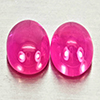 Natural Pink Red Jonson Ruby 1.75 Ct. 2 Pcs Oval Cabochon Shape 6.2 x 4.2 Mm Natural Pink Red Jonson Ruby 1.75 Ct. 2 Pcs Oval Cabochon Shape 6.2 x 4.2 Mm