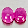 Natural Pink Red Jonson Ruby 1.59 Ct. 2 Pcs Oval Cabochon Shape 6.2 x 4.2 Mm Natural Pink Red Jonson Ruby 1.59 Ct. 2 Pcs Oval Cabochon Shape 6.2 x 4.2 Mm
