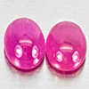 Natural Pink Red Jonson Ruby 1.61 Ct. 2 Pcs Oval Cabochon Shape 6.2 x 4.2 Mm Natural Pink Red Jonson Ruby 1.61 Ct. 2 Pcs Oval Cabochon Shape 6.2 x 4.2 Mm