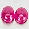 Natural Pink Red Jonson Ruby 1.37 Ct. 2 Pcs Oval Cabochon Shape 6.2 x 4.2 Mm Natural Pink Red Jonson Ruby 1.37 Ct. 2 Pcs Oval Cabochon Shape 6.2 x 4.2 Mm