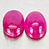 Natural Pink Red Jonson Ruby 1.29 Ct. 2 Pcs Oval Cabochon Shape 6.2 x 4.2 Mm Natural Pink Red Jonson Ruby 1.29 Ct. 2 Pcs Oval Cabochon Shape 6.2 x 4.2 Mm
