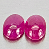 Natural Pink Red Jonson Ruby 1.28 Ct. 2 Pcs Oval Cabochon Shape 6 x 4.2 Mm Natural Pink Red Jonson Ruby 1.28 Ct. 2 Pcs Oval Cabochon Shape 6 x 4.2 Mm