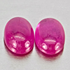 Natural Pink Red Jonson Ruby 1.40 Ct. 2 Pcs Oval Cabochon Shape 6.2 x 4.2 Mm Natural Pink Red Jonson Ruby 1.40 Ct. 2 Pcs Oval Cabochon Shape 6.2 x 4.2 Mm