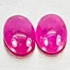 Natural Pink Red Jonson Ruby 1.39 Ct. 2 Pcs Oval Cabochon Shape 6.2 x 4.2 Mm Natural Pink Red Jonson Ruby 1.39 Ct. 2 Pcs Oval Cabochon Shape 6.2 x 4.2 Mm