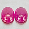 Natural Pink Red Jonson Ruby 1.23 Ct. 2 Pcs Oval Cabochon Shape 6.2 x 4.2 Mm Natural Pink Red Jonson Ruby 1.23 Ct. 2 Pcs Oval Cabochon Shape 6.2 x 4.2 Mm
