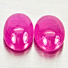 Natural Pink Red Jonson Ruby 1.49 Ct. 2 Pcs Oval Cabochon Shape 6 x 4 Mm Natural Pink Red Jonson Ruby 1.49 Ct. 2 Pcs Oval Cabochon Shape 6 x 4 Mm