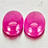 Natural Pink Red Jonson Ruby 1.37 Ct. 2 Pcs Oval Cabochon Shape 6.2 x 4.2 Mm Natural Pink Red Jonson Ruby 1.37 Ct. 2 Pcs Oval Cabochon Shape 6.2 x 4.2 Mm