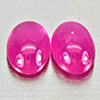 Natural Pink Red Jonson Ruby 1.38 Ct. 2 Pcs Oval Cabochon Shape 6 x 4.2 Mm Natural Pink Red Jonson Ruby 1.38 Ct. 2 Pcs Oval Cabochon Shape 6 x 4.2 Mm