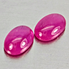 Natural Pink Red Jonson Ruby 1.22 Ct. 2 Pcs Oval Cabochon Shape 6 x 4.1 Mm Natural Pink Red Jonson Ruby 1.22 Ct. 2 Pcs Oval Cabochon Shape 6 x 4.1 Mm