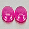 Natural Pink Red Jonson Ruby 1.38 Ct. 2 Pcs Oval Cabochon Shape 6.2 x 4.2 Mm Natural Pink Red Jonson Ruby 1.38 Ct. 2 Pcs Oval Cabochon Shape 6.2 x 4.2 Mm