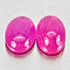 Natural Pink Red Jonson Ruby 1.35 Ct. 2 Pcs Oval Cabochon Shape 6.1 x 4 Mm Natural Pink Red Jonson Ruby 1.35 Ct. 2 Pcs Oval Cabochon Shape 6.1 x 4 Mm