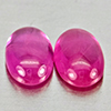 Natural Pink Red Jonson Ruby 1.30 Ct. 2 Pcs Oval Cabochon Shape 6.3 x 4.2 Mm Natural Pink Red Jonson Ruby 1.30 Ct. 2 Pcs Oval Cabochon Shape 6.3 x 4.2 Mm
