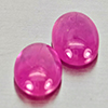 Natural Pink Red Jonson Ruby 1.28 Ct. 2 Pcs Oval Cabochon Shape 6.2 x 4.3 Mm Natural Pink Red Jonson Ruby 1.28 Ct. 2 Pcs Oval Cabochon Shape 6.2 x 4.3 Mm