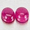 Natural Pink Red Jonson Ruby 1.23 Ct. 2 Pcs Oval Cabochon Shape 5.1 x 4.1 Mm Natural Pink Red Jonson Ruby 1.23 Ct. 2 Pcs Oval Cabochon Shape 5.1 x 4.1 Mm