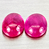 Natural Pink Red Jonson Ruby 0.80 Ct. 2 Pcs Oval Cabochon Shape 4.9 x 3.9 Mm Natural Pink Red Jonson Ruby 0.80 Ct. 2 Pcs Oval Cabochon Shape 4.9 x 3.9 Mm