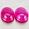 Natural Pink Red Jonson Ruby 1.07 Ct. 2 Pcs Oval Cabochon Shape 5.1 x 4.2 Mm Natural Pink Red Jonson Ruby 1.07 Ct. 2 Pcs Oval Cabochon Shape 5.1 x 4.2 Mm