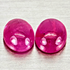 Natural Pink Red Jonson Ruby 1.15 Ct. 2 Pcs Oval Cabochon Shape 5.1 x 4.1 Mm Natural Pink Red Jonson Ruby 1.15 Ct. 2 Pcs Oval Cabochon Shape 5.1 x 4.1 Mm