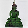 Natural Red Green Ruby in Zoisite 78.33 Ct. Buddha Carving Shape 46 x 31 Mm Gemstone From Madagascar