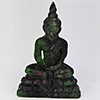 Natural Red Green Ruby in Zoisite 62.23 Ct. Buddha Carving Shape 43 x 29 Mm Gemstone From Madagascar
