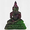Natural Red Green Ruby in Zoisite 57.03 Ct. Buddha Carving Shape 44 x 30 Mm Gemstone From Madagascar