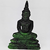 Natural Red Green Ruby in Zoisite 57.53 Ct. Buddha Carving Shape 44 x 29 Mm Gemstone From Madagascar