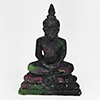 Natural Red Green Ruby in Zoisite 65.45 Ct. Buddha Carving Shape 44 x 30 Mm Gemstone From Madagascar