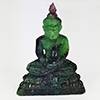 Natural Red Green Ruby in Zoisite 65.93 Ct. Buddha Carving Shape 45 x 32 Mm Gemstone From Madagascar