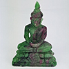 Natural Red Green Ruby in Zoisite 68.81 Ct. Buddha Carving Shape 43 x 29 Mm Gemstone From Madagascar Natural Red Green Ruby in Zoisite 68.81 Ct. Buddha Carving Shape 43 x 29 Mm Gemstone From Madagascar