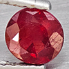 Natural Pinkish Red Ruby 0.72 Ct. Round Shape 5.2 Mm Gemstone From Madagascar