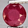 Natural Pinkish Red Ruby 0.74 Ct. Round Shape 5.4 Mm Gemstone From Madagascar