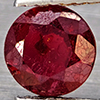Natural Pinkish Red Ruby 1.35 Ct. Round Shape 6.5 Mm Gemstone From Madagascar